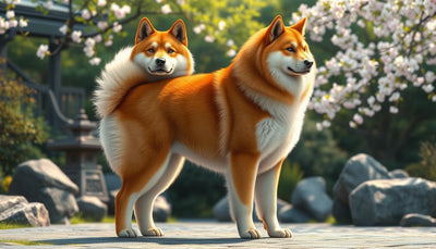 Akita Inu pelucheux