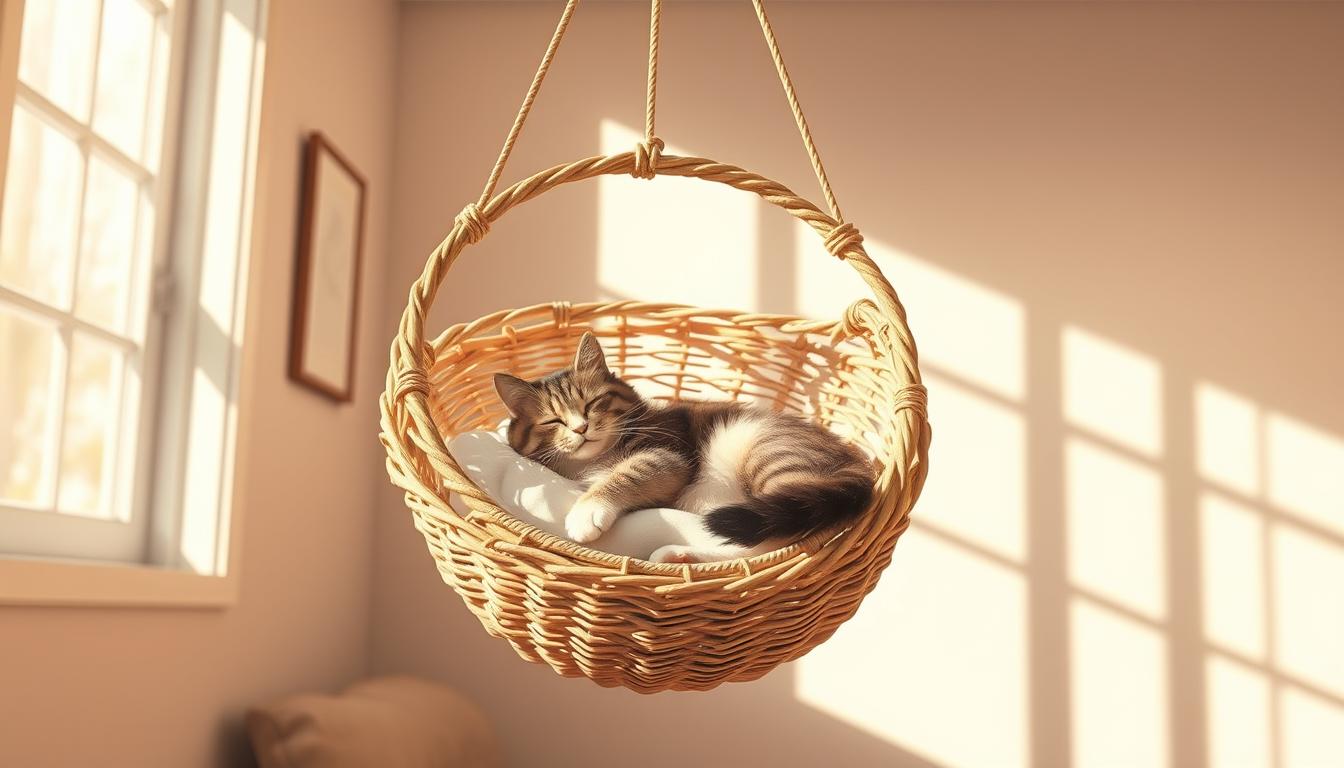 panier suspendu pour chat