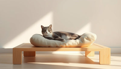 lit pour chat en bois design