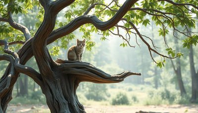 arbre à chat design bois flotté
