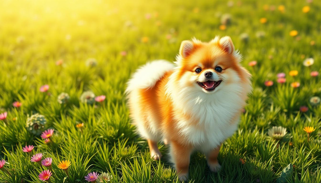 Pomeranian heureux