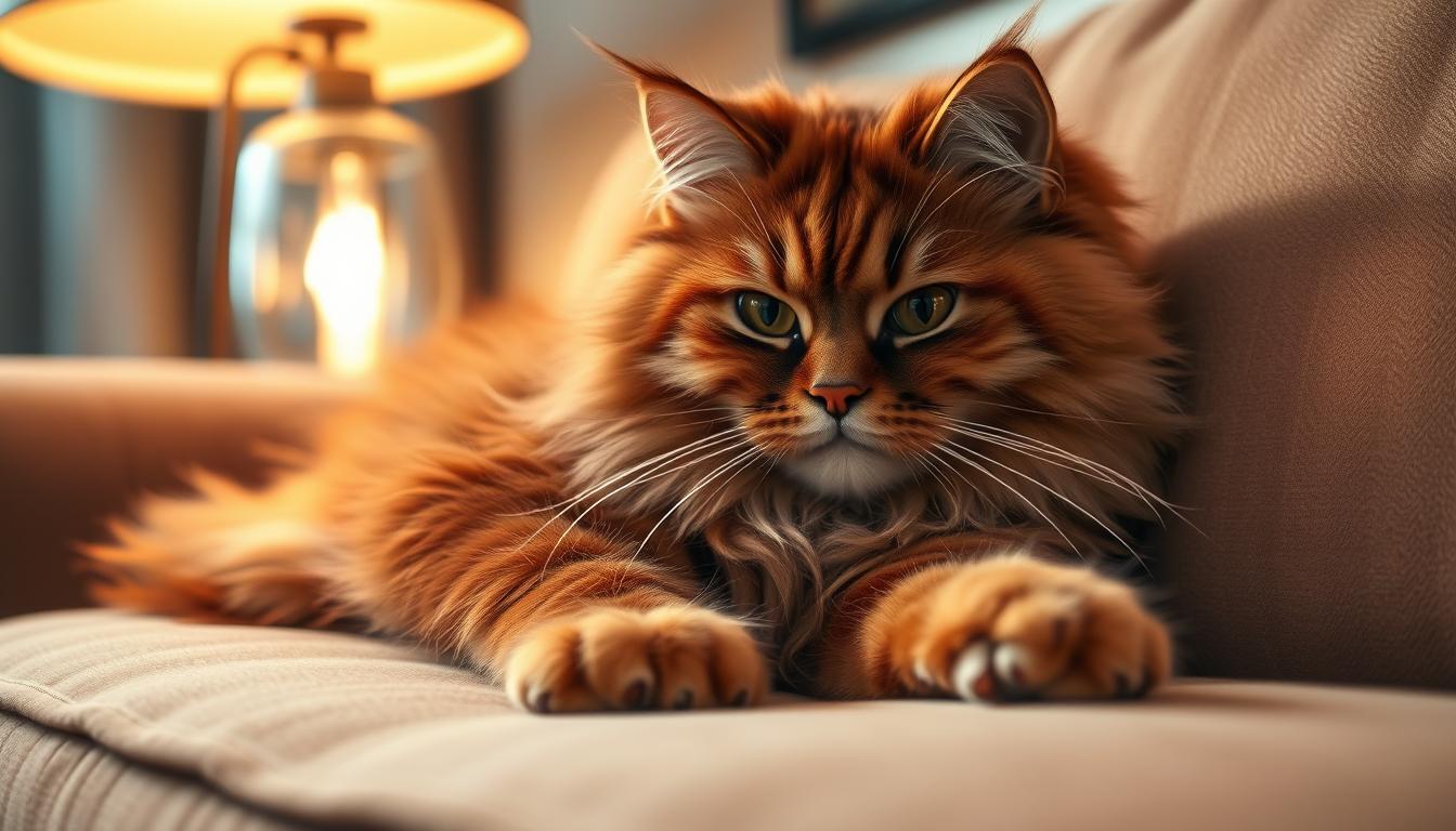Découvrez notre Maine Coon Roux : confort et bien-être 🐱❤️ - One PETS-TOP