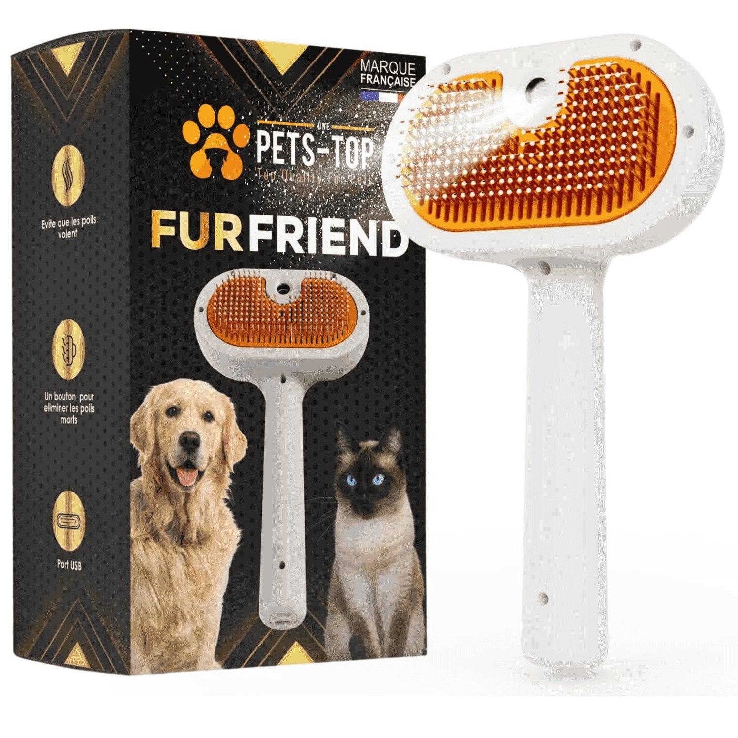 Démêlez facilement avec brosse chat poil long noeud de One PETS-TOP