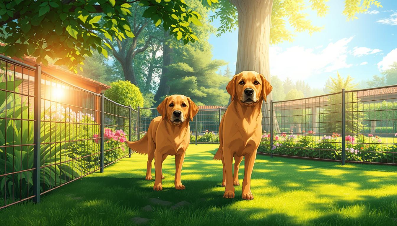 sécurité chien jardin