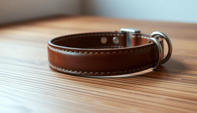 collier cuir chien
