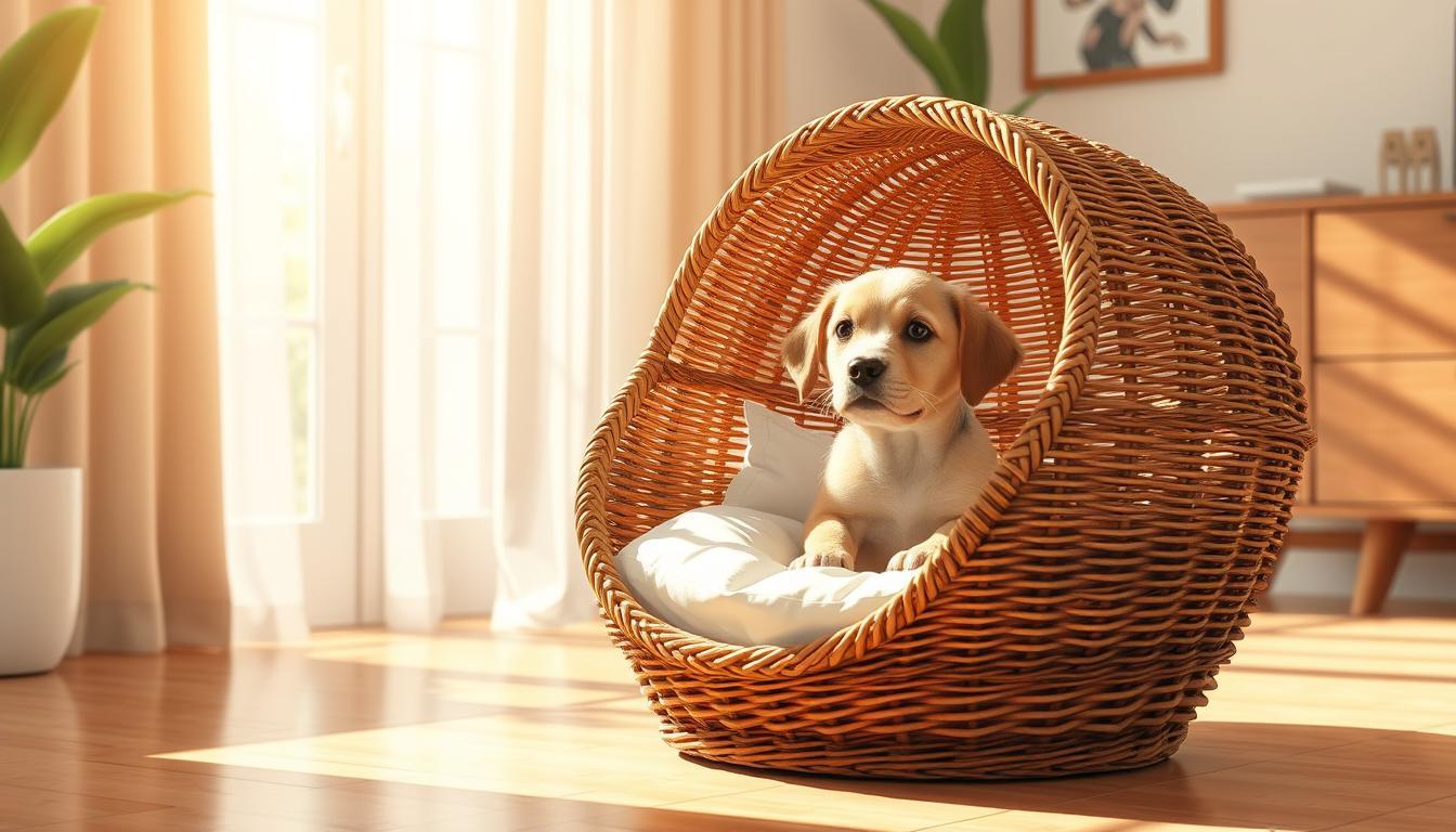 Panier en osier pour chien : confort et qualité avec DODO Donut