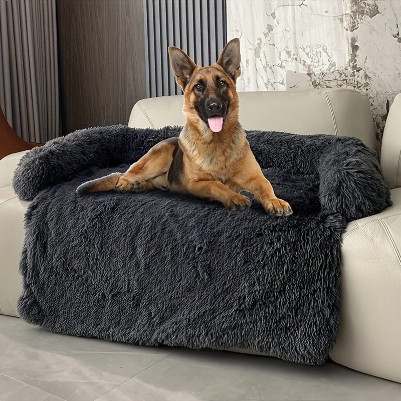 1pc pet sofa protective plush dog cushion sofa cat and dog sofa bed with soft neck cushion, dual-purpose pet bed dog sofa bed, dog sofa cushion universal for all seasons suitable for large, medium and small cats and dogs One PETS-TOP