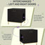 Meuble cache-litière design – Armoire pour chat blanche & dorée