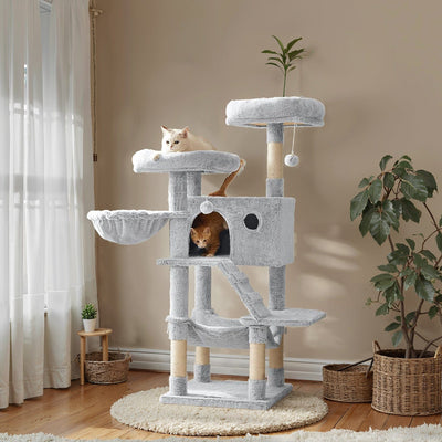 Arbre à chat XXL ultra-doux – Grands chats, stabilité & confort premium