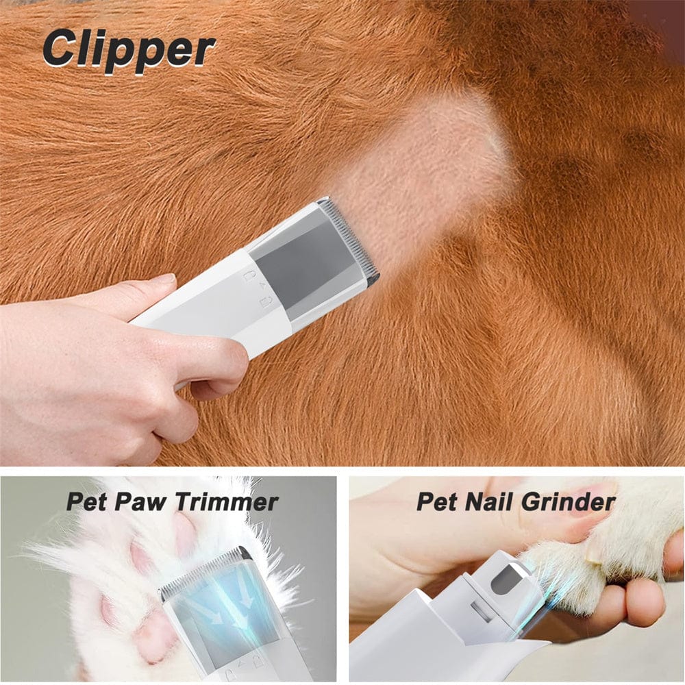 Machine de toilettage 7-en-1 chien & chat – Aspirateur, tondeuse & soins