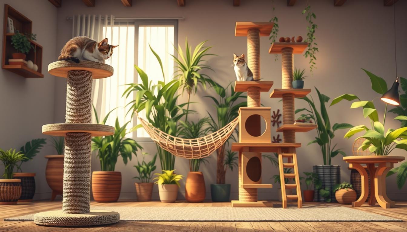 matériaux stabilité arbre chat
