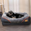 Lit orthopédique XXL pour chien – Sofa moelleux avec housse lavable