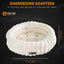 Panier chat moelleux One PETS-TOP – Coussin doux et confortable 50 cm Nest Moew