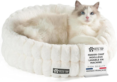 Panier chat moelleux One PETS-TOP – Coussin doux et confortable 50 cm Nest Moew