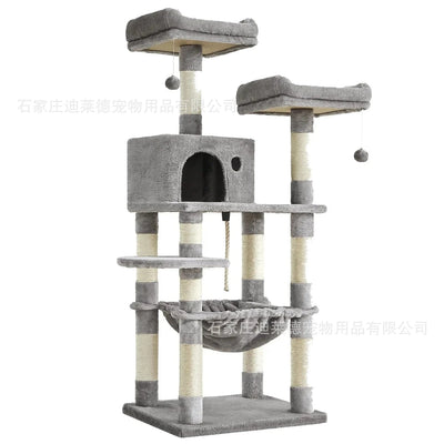 Arbre à chat – Étagère murale haute, design compact