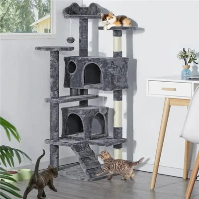 Grande maison pour chatons et chats – Tour condo avec griffoirs