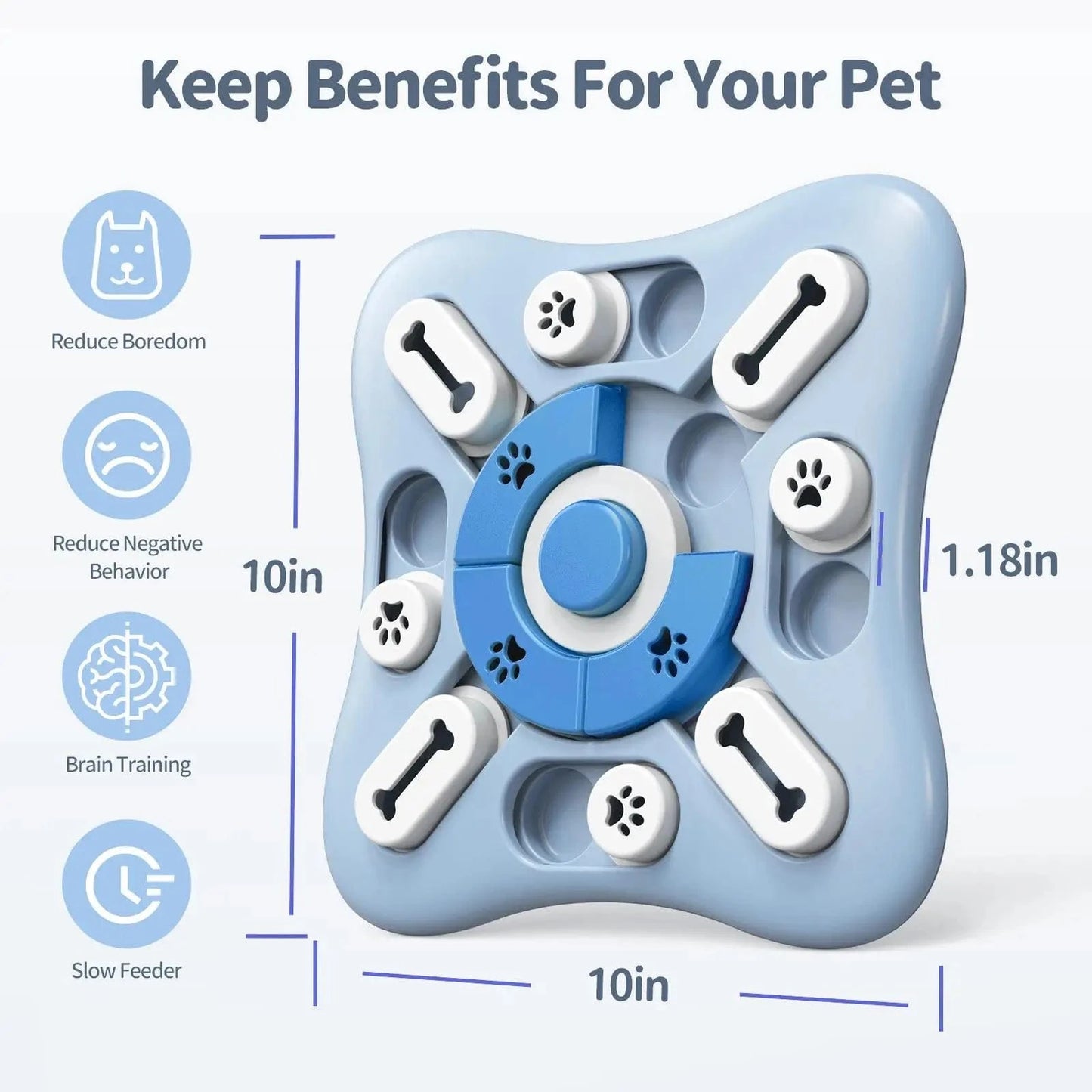 Jouet interactif pour chien & chat – Distributeur de nourriture & puzzle