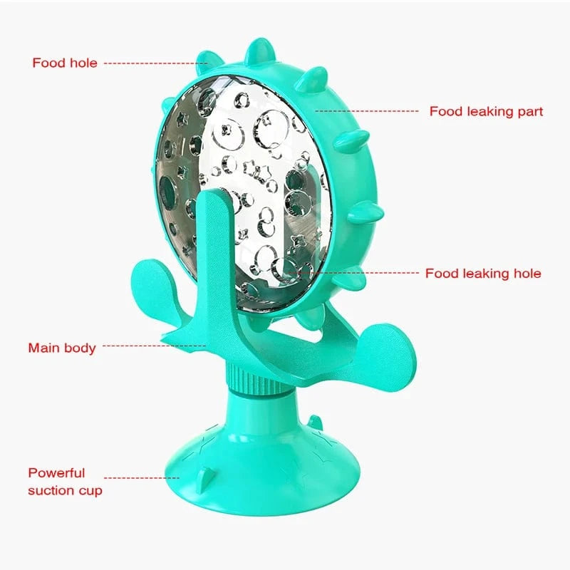 Jouet interactif pour chat & petit chien – Distributeur rotatif ludique