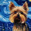 Affiche animaux mignons nuit étoilée – Art mural abstrait déco salon PawLuxe™