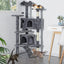 Arbre à chat – Étagère murale haute, design compact
