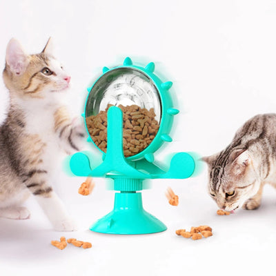 Jouet interactif pour chat & petit chien – Distributeur rotatif ludique