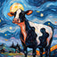 Affiche animaux mignons nuit étoilée – Art mural abstrait déco salon PawLuxe™