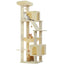 Grand arbre à chat 180cm – Tour avec hamac, griffoir sisal, jouets