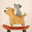 Affiches murales animaux drôles – Lapin, chien, chat, lion, crocodile PawLuxe™