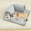 Lit pour chat avec tunnel – Couchage confortable & aire de jeu intégrée