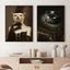 Affiche drôle chat Royal Renaissance – Art mural déco maison salon
