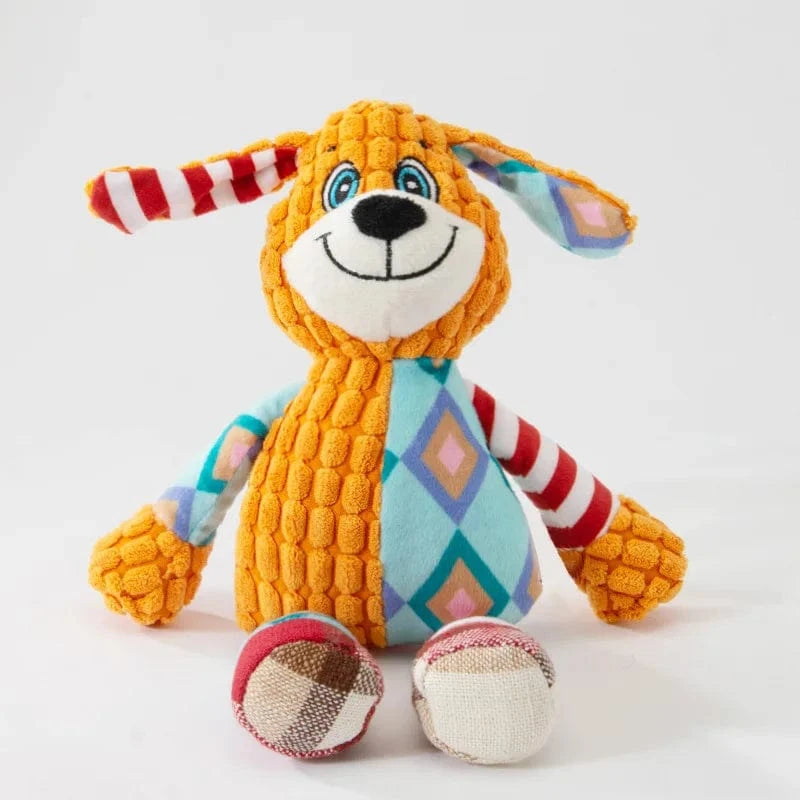 Jouet en peluche pour chien – Résistant, grinçant & nettoyage des dents