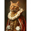Affiche drôle chat Royal Renaissance – Art mural déco maison salon