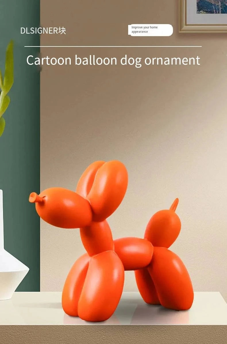 Ballon créatif nordique en résine – Décoration chien salon bureau PawLuxe™