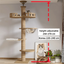 Maison d’arbre réglable chat – Tour du sol au plafond avec hamac