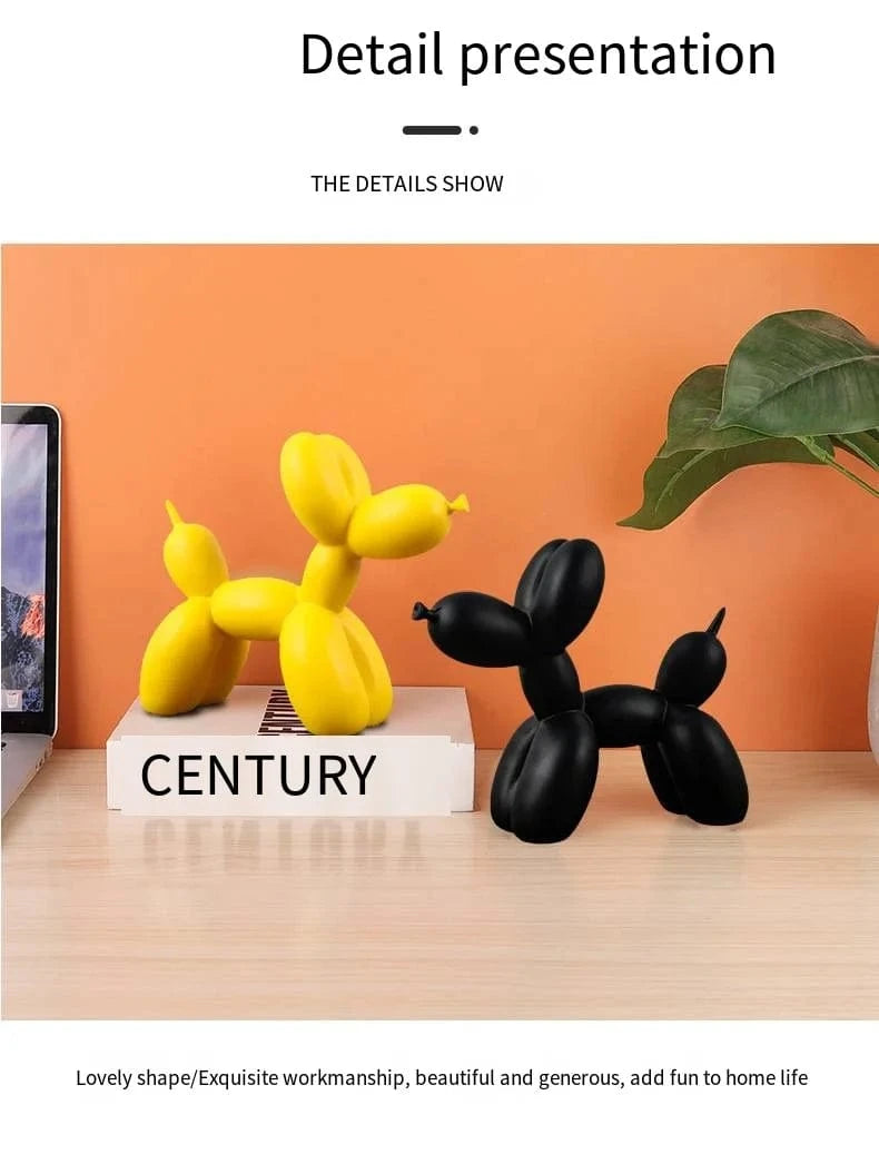 Ballon créatif nordique en résine – Décoration chien salon bureau PawLuxe™