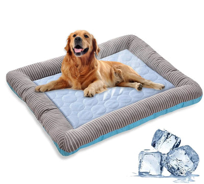 Tapis rafraîchissant pour chien & chat – Lit d’été en soie glacée