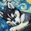 Affiche animaux mignons nuit étoilée – Art mural abstrait déco salon PawLuxe™