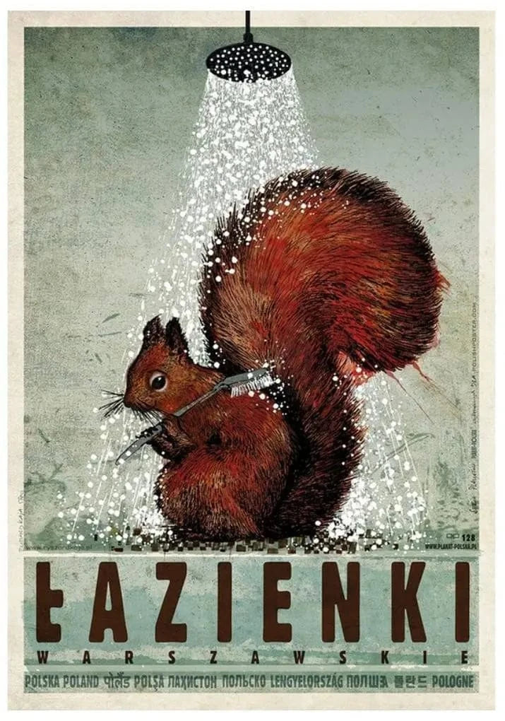 Affiche teckel Ryszard Kaja Horn – Art mural polonais déco salon