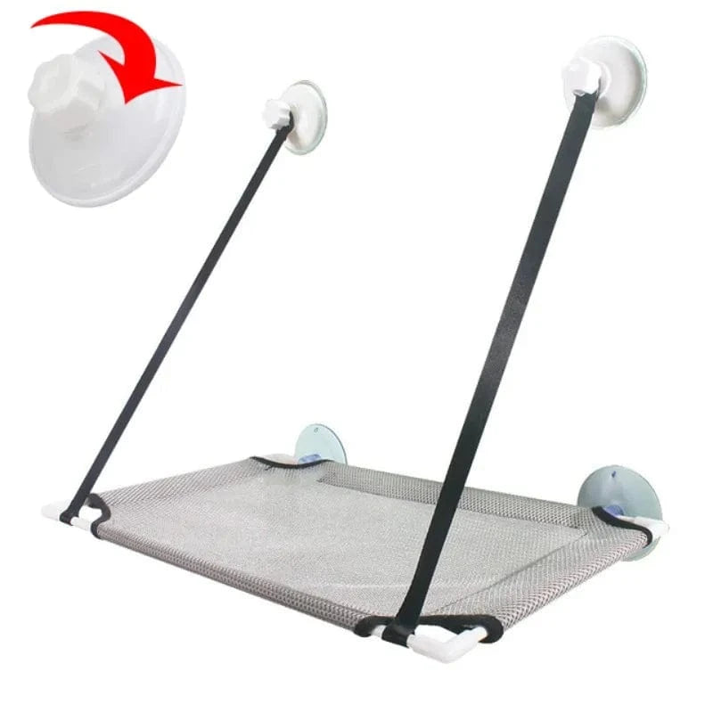 Hamac de fenêtre pour chat – Lit suspendu 2 étages avec ventouses