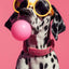 Affiche chien coloré Bubblegum – Samoyède, bouledogue, Corgi déco murale PawLuxe™