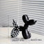 Sculpture chien ballon moderne noir et blanc – Décoration design