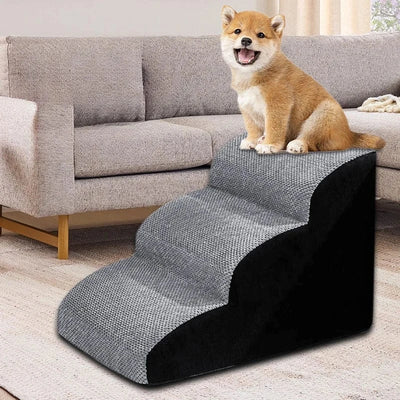 Rampe d’escalier lavable pour animaux – Mousse mémoire 2/3 marches