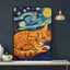 Affiche animaux mignons nuit étoilée – Art mural abstrait déco salon PawLuxe™