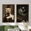 Affiche drôle chat Royal Renaissance – Art mural déco maison salon