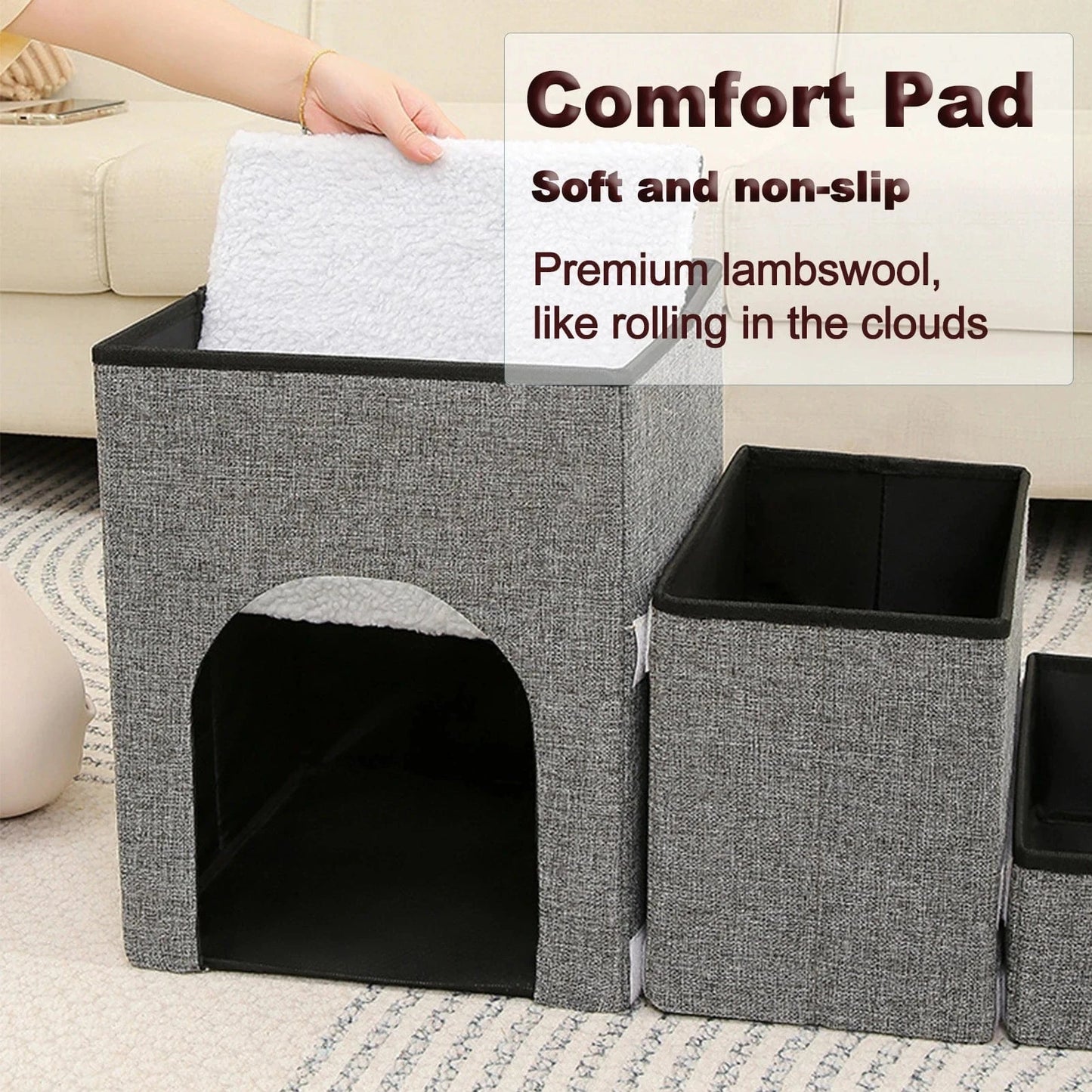 Marches pliables 3-en-1 pour chiens – Escalier antidérapant durable