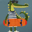 Affiches murales animaux drôles – Lapin, chien, chat, lion, crocodile PawLuxe™