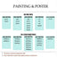 Peinture artistique ciel et chat noir – Décoration maison salon bar PawLuxe™