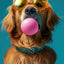 Affiche chien coloré Bubblegum – Samoyède, bouledogue, Corgi déco murale PawLuxe™