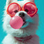 Affiche chien coloré Bubblegum – Samoyède, bouledogue, Corgi déco murale PawLuxe™