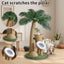 Arbre à chat palmier 82 cm – Poteau à gratter, jouets & nid douillet